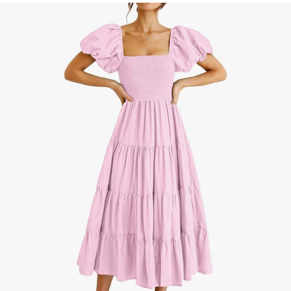 Prettygarden Pink Midi Dress